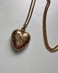 VICTORIAN 9CT GOLD PUFFY HEART LOCKET PENDANT
