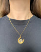 ANTIQUE 9CT GOLD ‘LUCKY 13’ HORSESHOE PENDANT