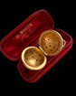 ANTIQUE 15CT GOLD POMANDER ORB PENDANT
