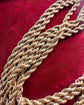 ANTIQUE 15CT GOLD ROPE LINK GUARD CHAIN