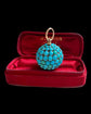 VICTORIAN PAVÉ TURQUOISE SPHERE PENDANT