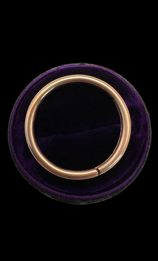 ANTIQUE LARGE 15CT GOLD PLAIN SPLIT RING