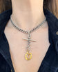 VICTORIAN 18CT GOLD & DIAMOND HORSESHOE PENDANT