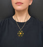 VICTORIAN SCARAB BEETLE & 15CT GOLD PENDANT