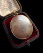 19TH CENTURY OVAL PASTE & SILVER GILT PENDANT