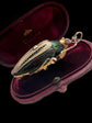 VICTORIAN LARGE BEETLE PENDANT / BROOCH