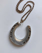 LARGE VICTORIAN SILVER HORSESHOE PENDANT