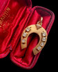 VICTORIAN DIAMOND & 15CT GOLD HORSESHOE PENDANT