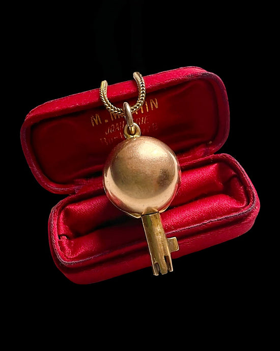 VICTORIAN HIDDEN KEY ORB PENDANT