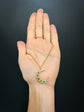 ANTIQUE GEM SET  ‘DEAREST’ CRESCENT PENDANT