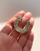 LARGE VICTORIAN SILVER HORSESHOE PENDANT
