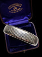 19TH CENTURY SILVER NIELLO CHEQUERBOARD BANGLE
