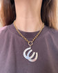 VICTORIAN DOUBLE SILVER HORSESHOE PENDANT