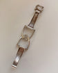 FRENCH SILVER DOUBLE STIRRUP BANGLE