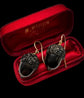 VICTORIAN WHITBY JET ACORN EARRINGS