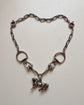 ANTIQUE SILVER EQUESTRIAN NECKLACE