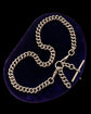 ANTIQUE SILVER CURB ALBERT WITH REMOVABLE T-BAR