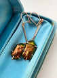 ANTIQUE SCARAB BEETLE EARRINGS