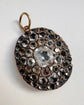 19TH CENTURY OVAL PASTE & SILVER GILT PENDANT