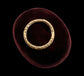 GEORGIAN 9CT GOLD CHASED SPLIT RING