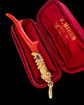 ANTIQUE 15CT GOLD SNAKE & CORAL PENDANT