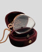 LARGE VICTORIAN HEART GLASS LOCKET PENDANT