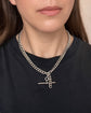 ANTIQUE CHUNKY SILVER DOUBLE ALBERT CHAIN