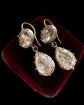 EARLY 19TH CENTURY DOUBLE PASTE DROP EARINGS