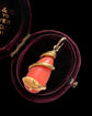 VICTORIAN 15CT GOLD COILED SNAKE & CORAL PENDANT
