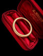 ANTIQUE 15CT GOLD STRIPED SPLIT RING