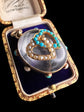 VICTORIAN DOUBLE HEART ROCK CRYSTAL PENDANT