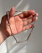 SUPER CHUNKY VICTORIAN SILVER PAPERCLIP CHAIN