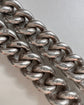 ANTIQUE SILVER CURB CHAIN WITH SLIDING T-BAR