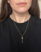 ANTIQUE 9CT GOLD ACORN & DOG CLIP CHAIN EXTENDER / BAIL