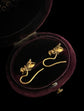 VICTORIAN TURQUOISE & PEARL MINI FLY EARRINGS