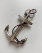 VICTORIAN MALACHITE & SILVER ANCHOR PENDANT