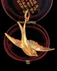 VICTORIAN 15CT GOLD SWALLOW PENDANT