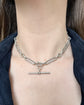 ANTIQUE SILVER PAPERCLIP ALBERT CHAIN