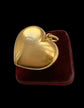 19TH CENTURY LARGE 18CT GOLD PUFFY HEART PENDANT