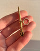 VICTORIAN 15CT GOLD HORSE LEG PENDANT