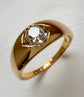 VICTORIAN DIAMOND & 18CT GOLD GYPSY RING