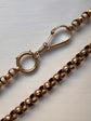 VICTORIAN LARGE 9CT GOLD SNAKE DOG CLIP