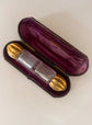 LARGE VICTORIAN DOUBLE ENDED SCENT BOTTLE WITH ORIGINAL CASE