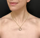 19TH CENTURY FACETED GLASS & ENAMEL 18CT GOLD LOCKET