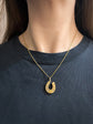 VICTORIAN DIAMOND & 15CT GOLD HORSESHOE PENDANT