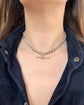 ANTIQUE SILVER FACETED BELCHER ALBERT CHAIN