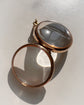 ANTIQUE LARGE 15CT GOLD & CRYSTAL LOCKET