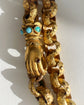 GEORGIAN PINCHBECK CHAIN WITH HAND CLASP