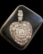 19TH CENTURY LARGE SCALE PASTE HEART PENDANT