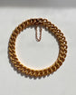 ANTIQUE FRENCH 18CT GOLD REEDED CURB BRACELET